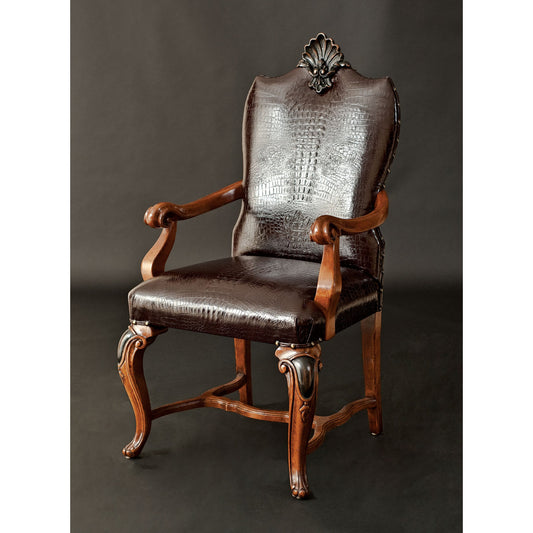 Solid Wood Arm Chair in Bown