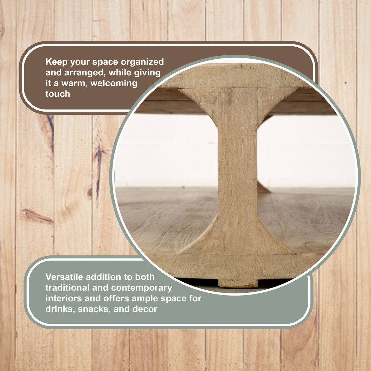 Solid Wood Coffee Table