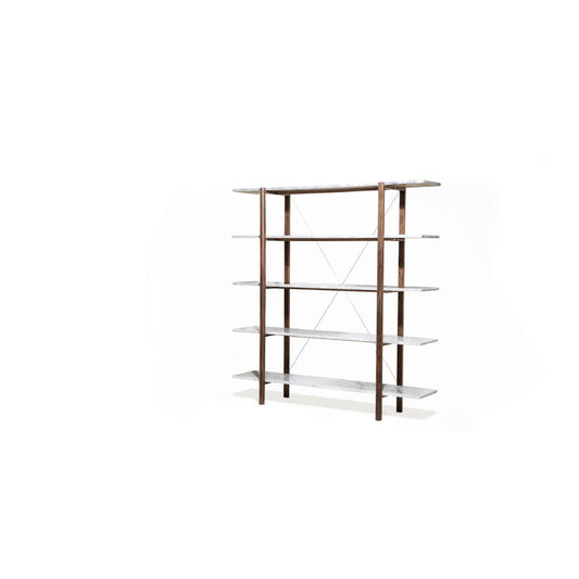 Solid Wood Etagere Bookcase