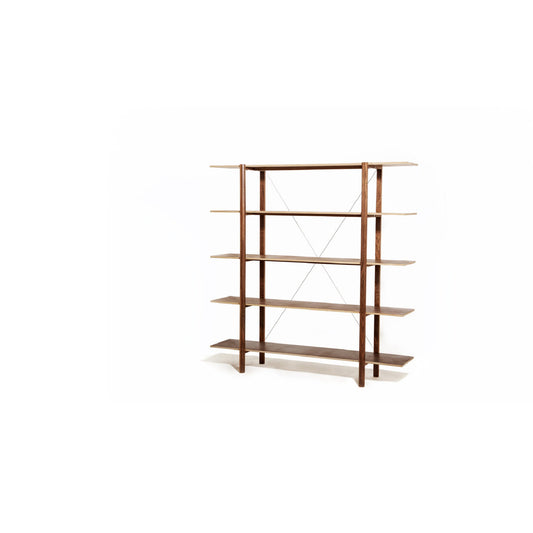 Solid Wood Etagere Bookcase