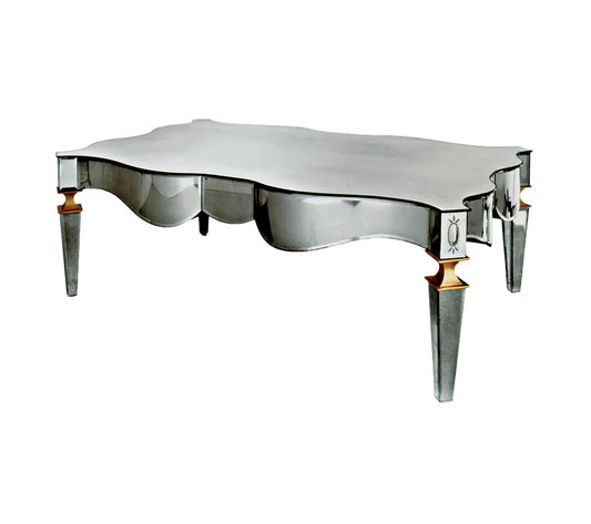 Solid Wood Extendable Mirrored Coffee Table
