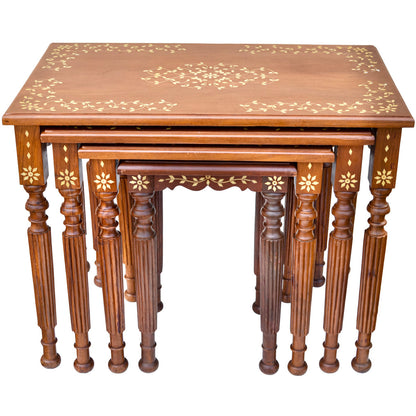 Solid Wood Nesting End Table