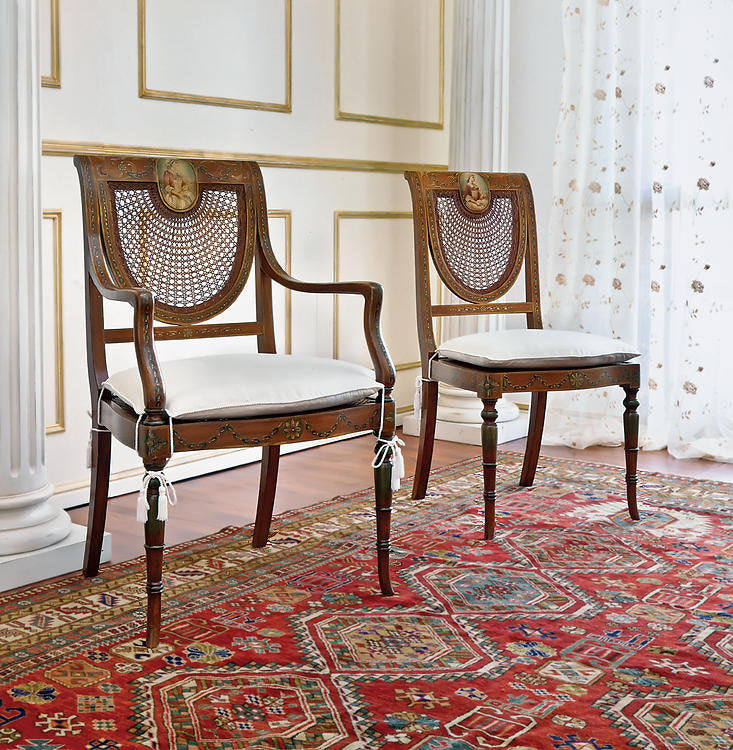 Solid Wood Side Chair in Brown