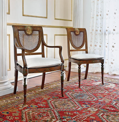 Solid Wood Side Chair in Brown