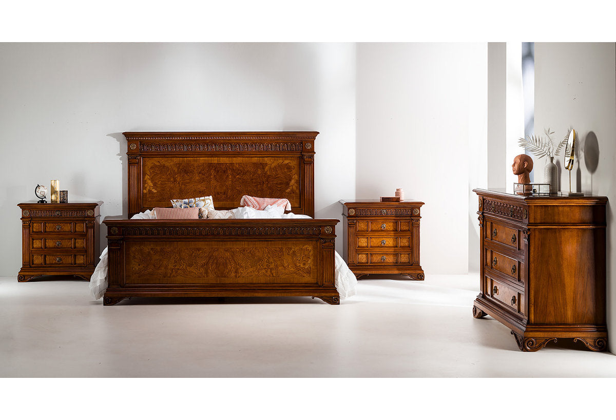 Solid Wood Standard Bed