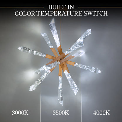 Solitude 12 Light Crystal LED Chandelier