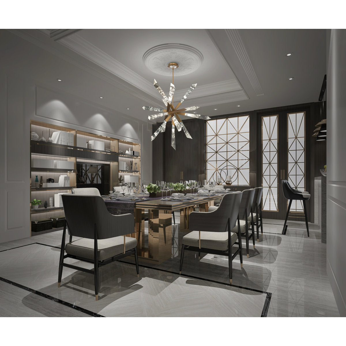 Solitude 1 - Light LED Chandelier