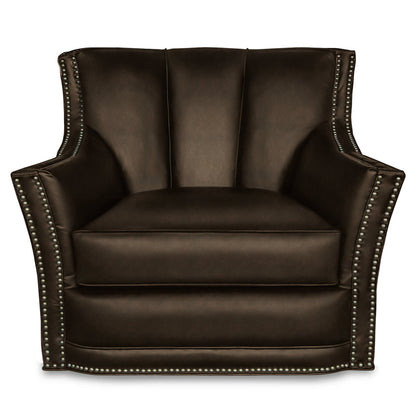Sophia Leather Swivel Club Chair