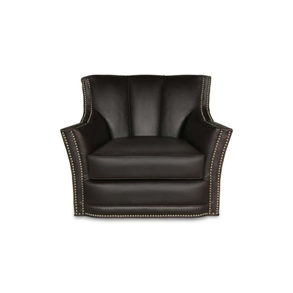 Sophia Leather Swivel Club Chair