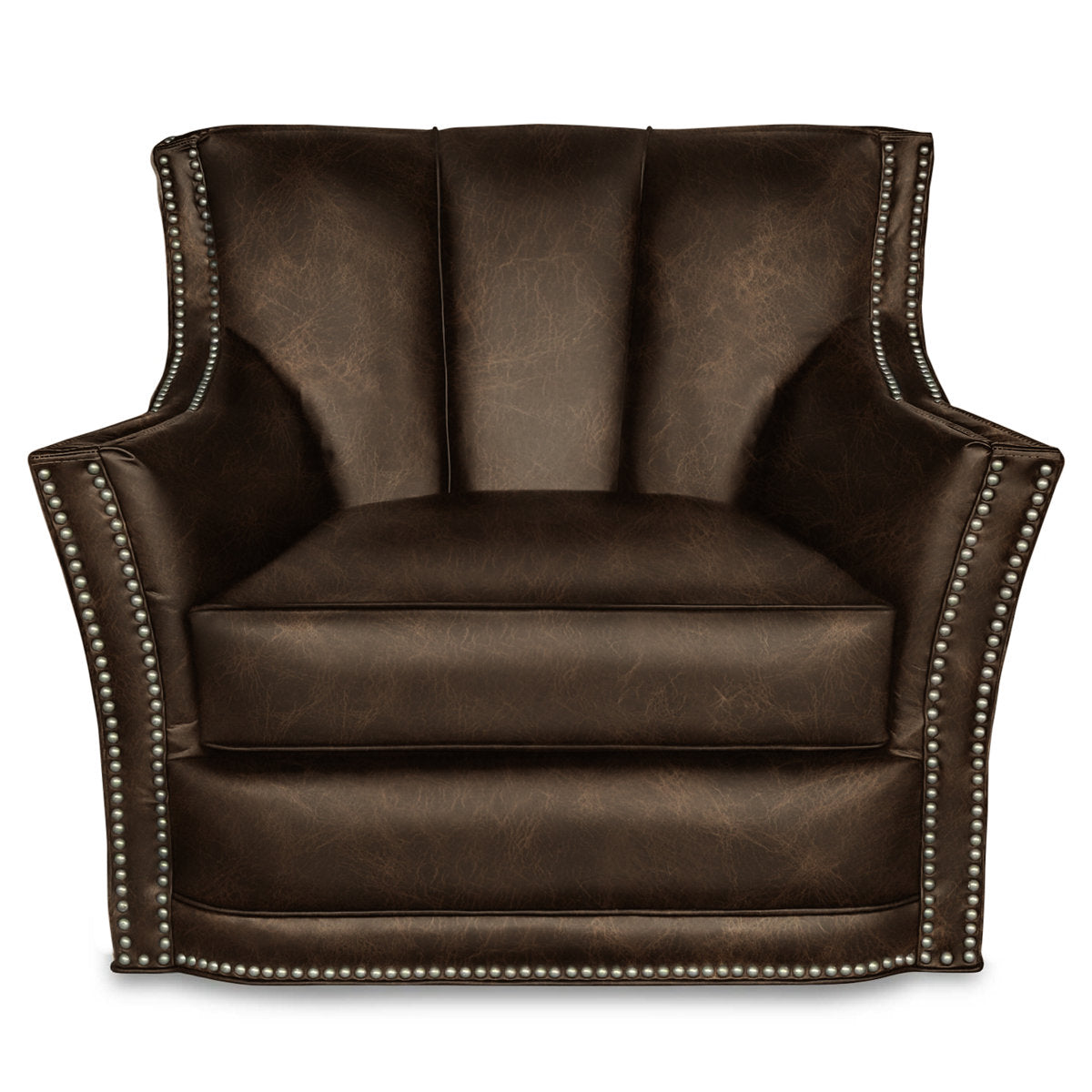 Sophia Leather Swivel Club Chair