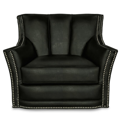 Sophia Leather Swivel Club Chair