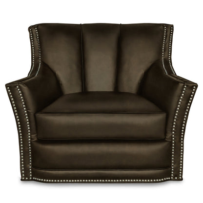 Sophia Leather Swivel Club Chair