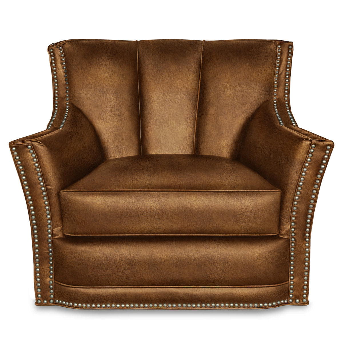 Sophia Leather Swivel Club Chair