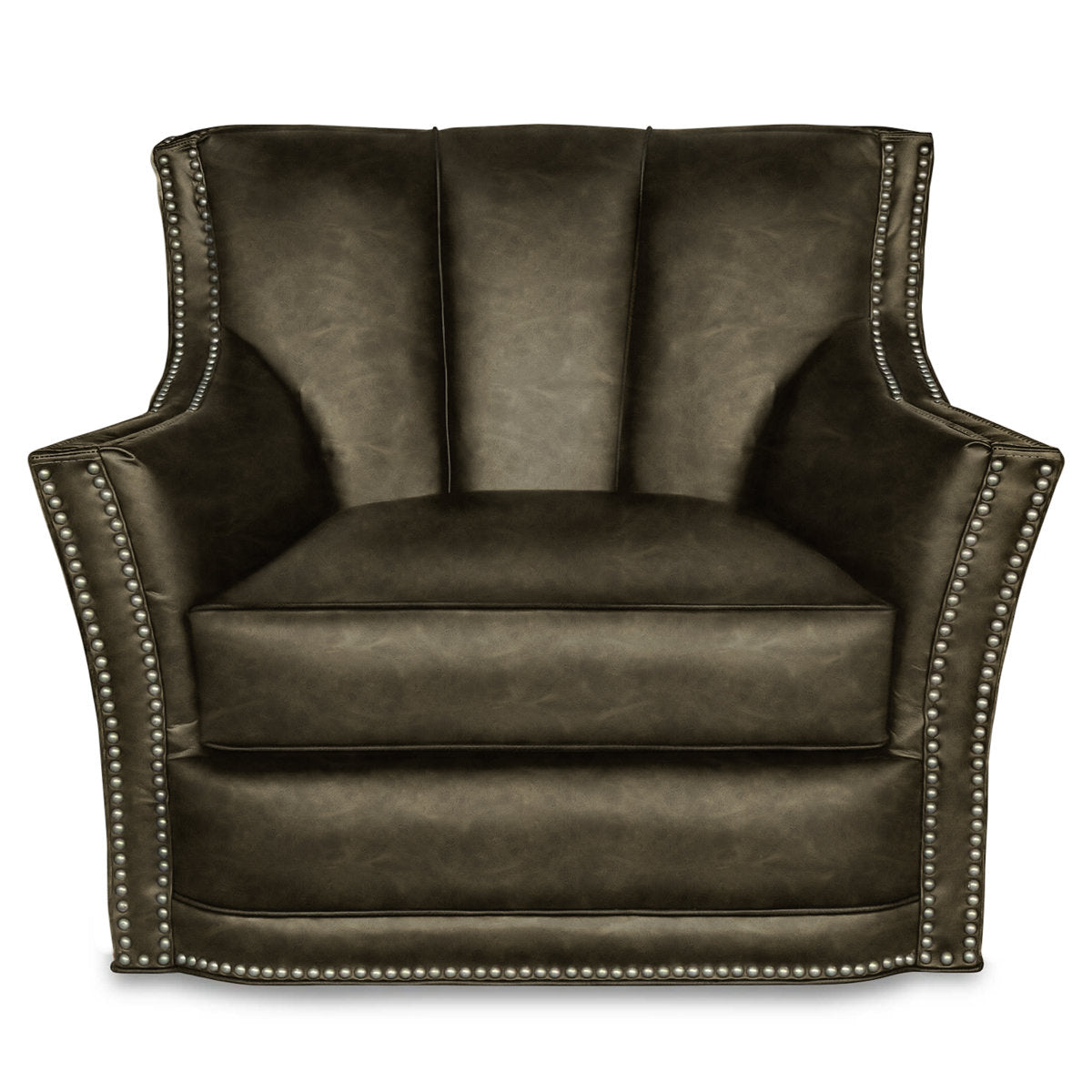 Sophia Leather Swivel Club Chair