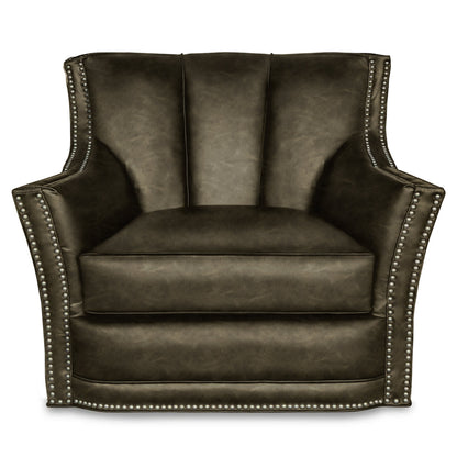 Sophia Leather Swivel Club Chair