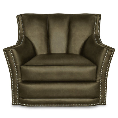 Sophia Leather Swivel Club Chair