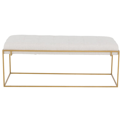 Soren Leather Rectangular Ottoman
