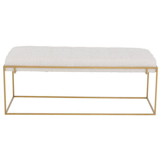 Soren Leather Rectangular Ottoman