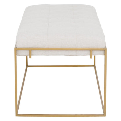 Soren Leather Rectangular Ottoman