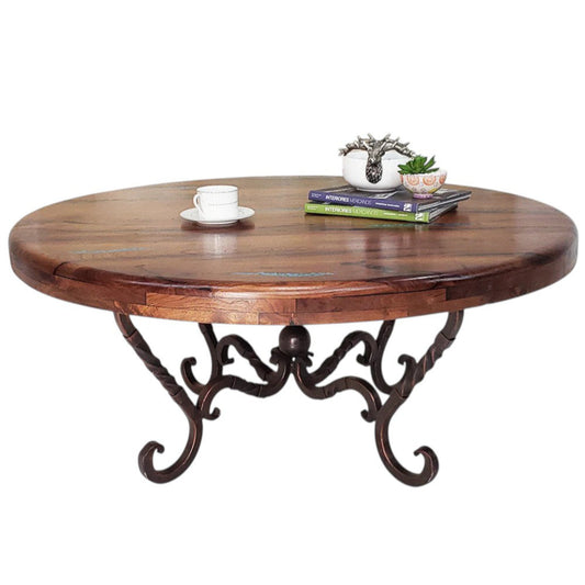 Southwestern Coffee Table with Mesquite Wood Top
