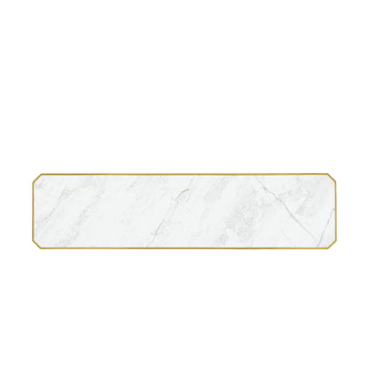 Spencer London 64'' W Marble Console Table