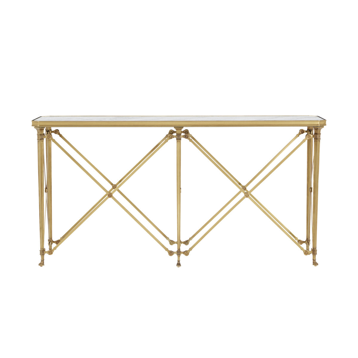 Spencer London 64'' W Marble Console Table