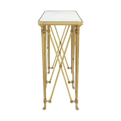 Spencer London 64'' W Marble Console Table