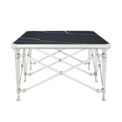 Spencer London Rectangular Nickel Cocktail Table