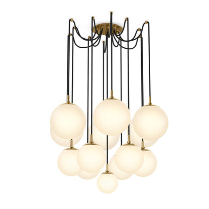 Spider Small Chandelier-Black Gunmetal