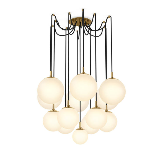 Spider Small Chandelier-Black Gunmetal