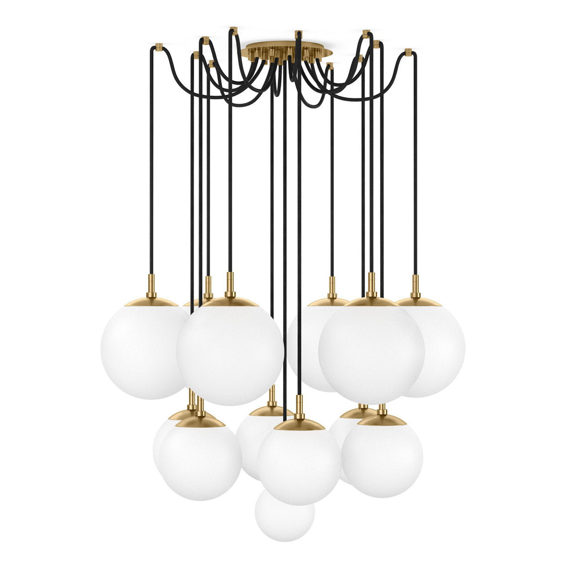 Spider Small Chandelier-Black Gunmetal