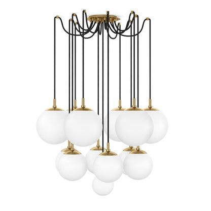 Spider Small Chandelier-Black Gunmetal