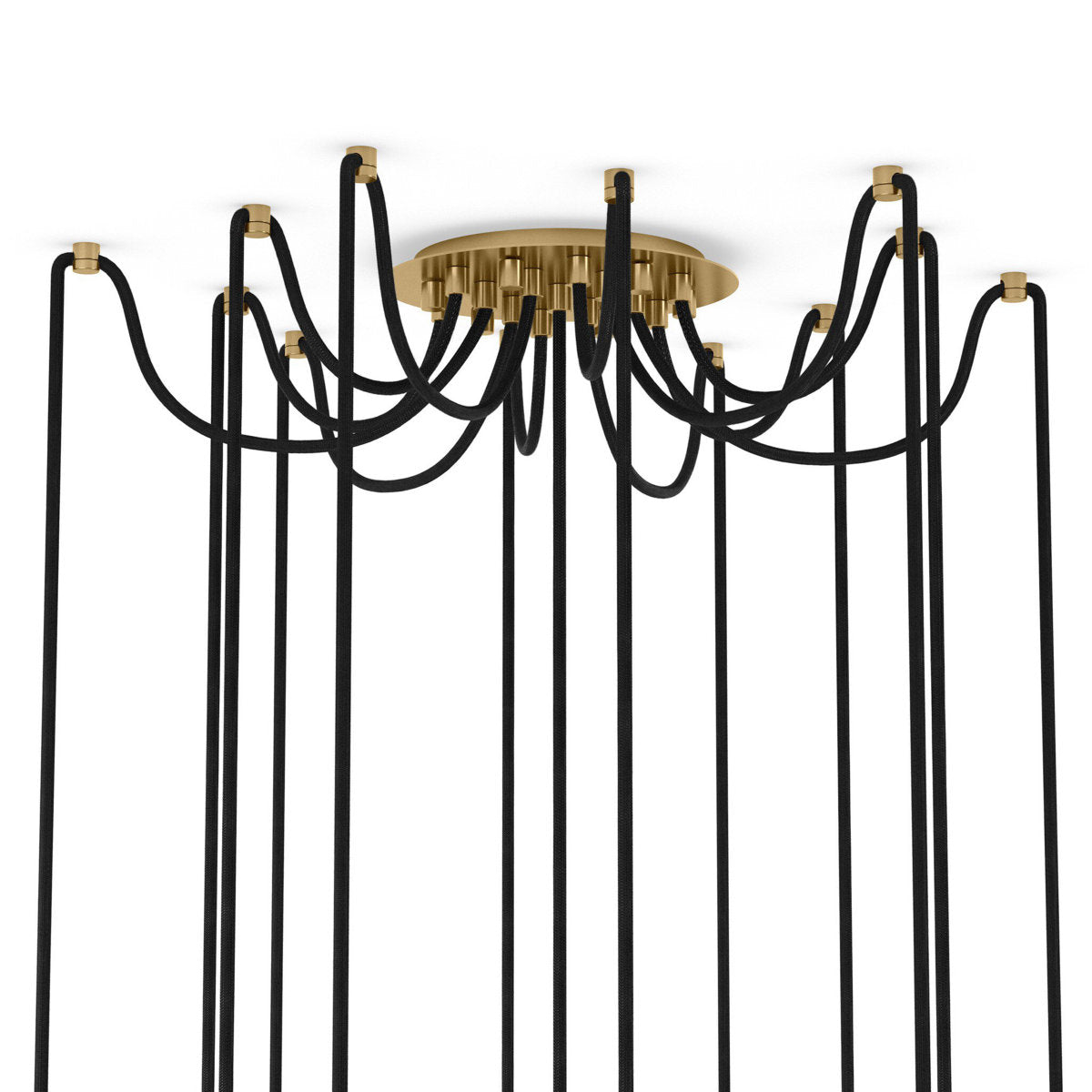 Spider Small Chandelier-Black Gunmetal