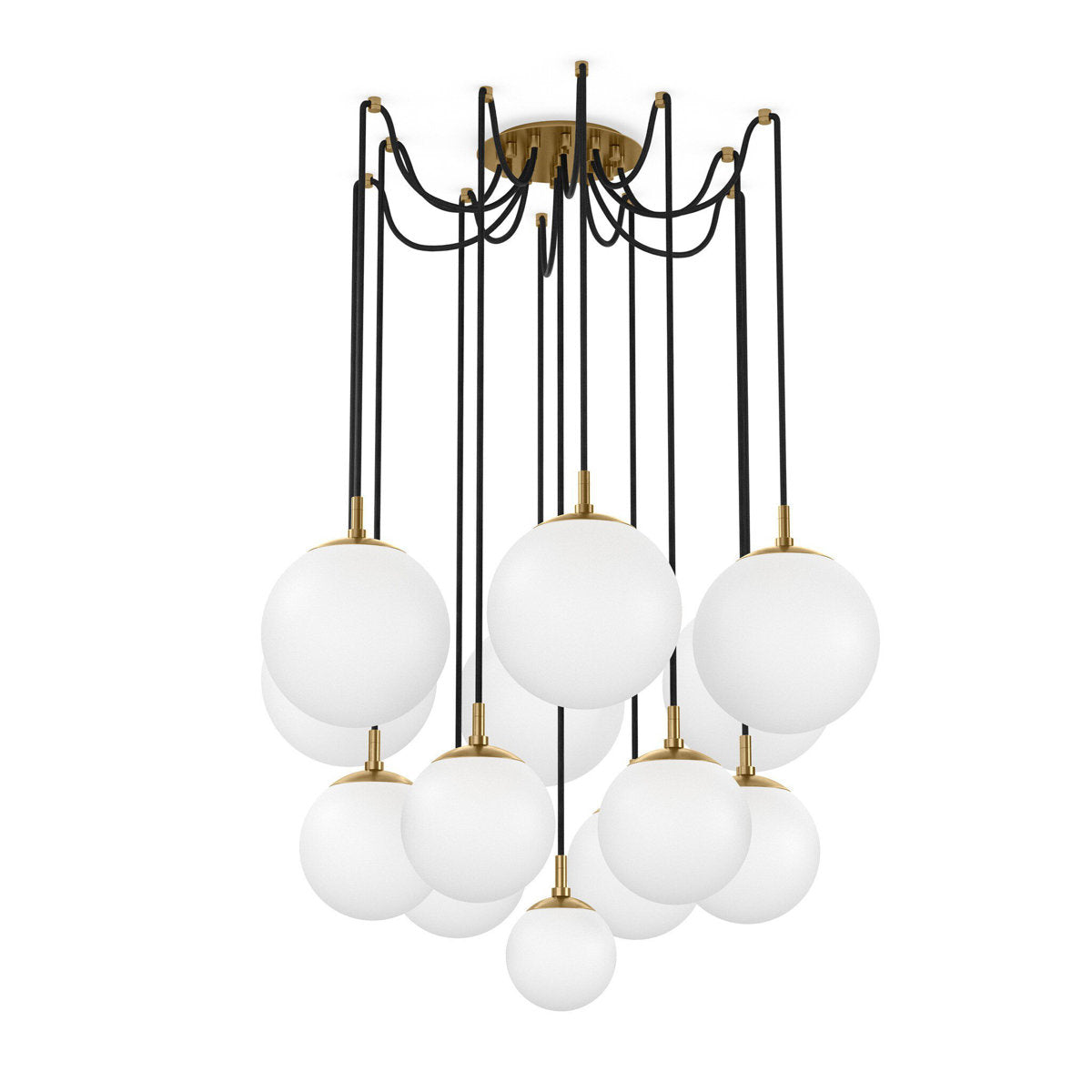 Spider Small Chandelier-Black Gunmetal