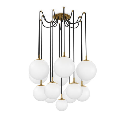 Spider Small Chandelier-Black Gunmetal