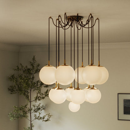 Spider Small Chandelier-Black Gunmetal