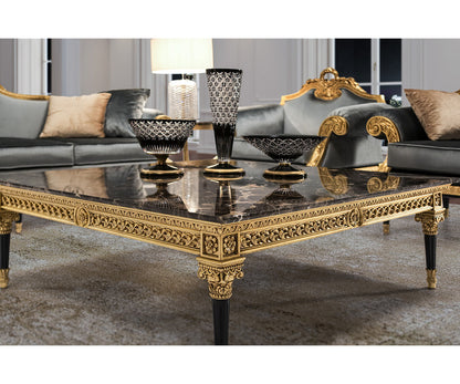Square Coffee Table / Marble Top