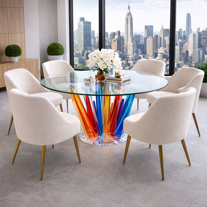 Starburst Acrylic Dining Table Colors