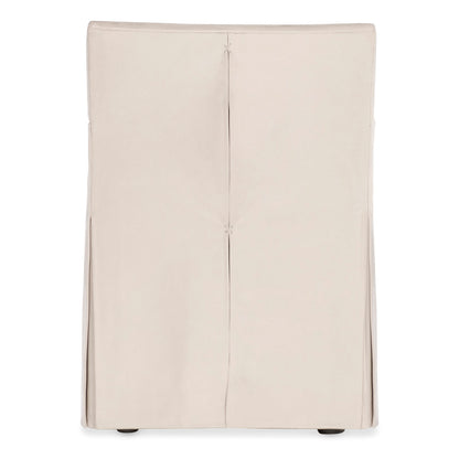 Stefano Skirted Chair - Taupe Suede