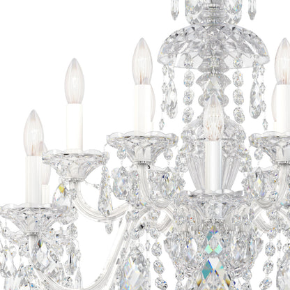 Sterling 12 - Light Glass Chandelier