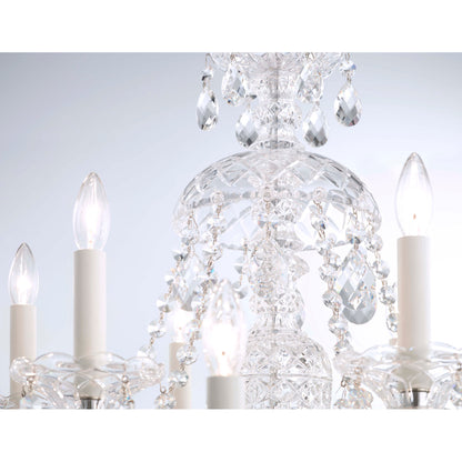Sterling 12 - Light Glass Chandelier