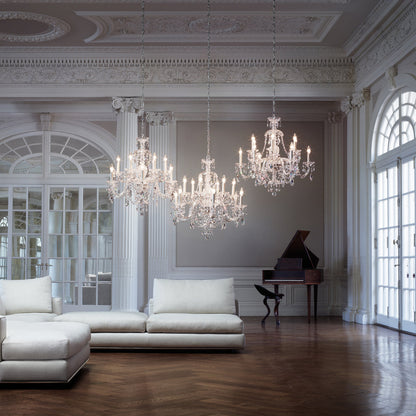 Sterling 12 - Light Glass Chandelier