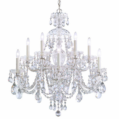 Sterling 12 - Light Glass Chandelier