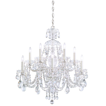 Sterling 12 - Light Glass Chandelier