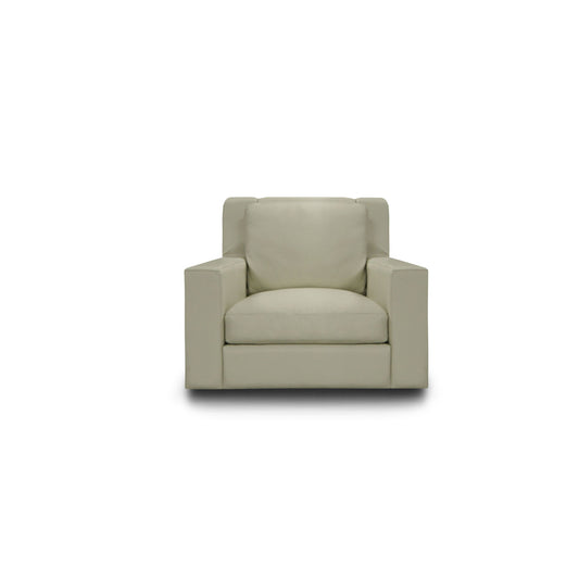 Sterne Leather Swivel Armchair