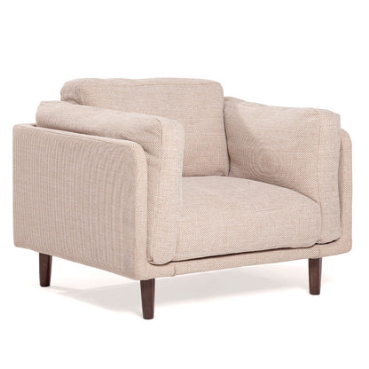 Steve Armchair Chair with Ottoman