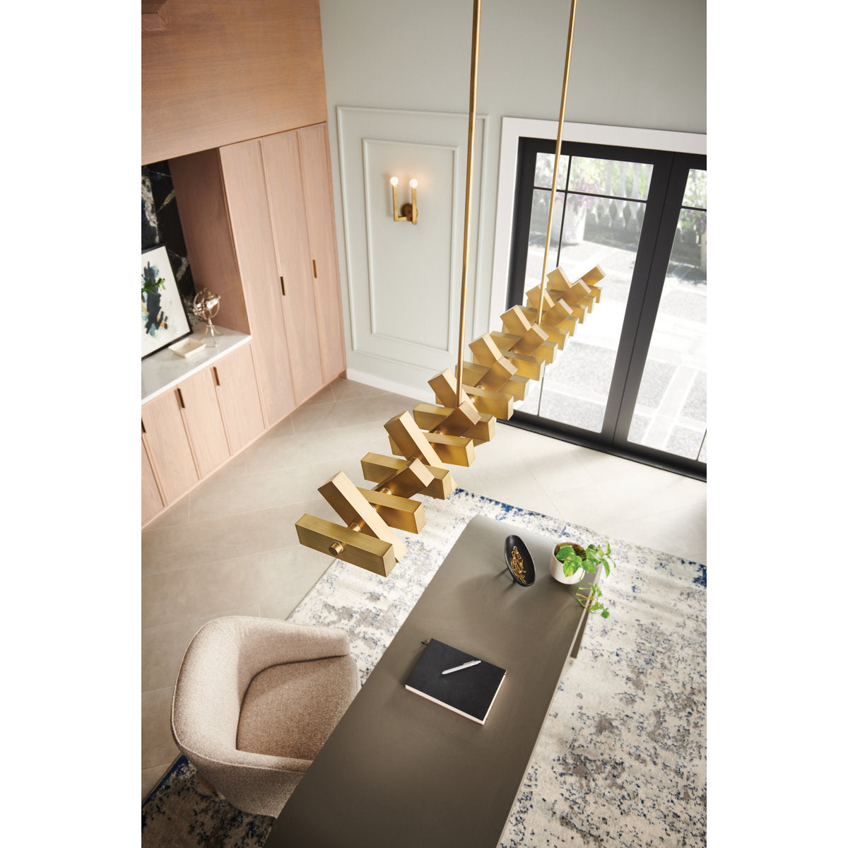 Stitch Steel Dimmable LED Chandelier