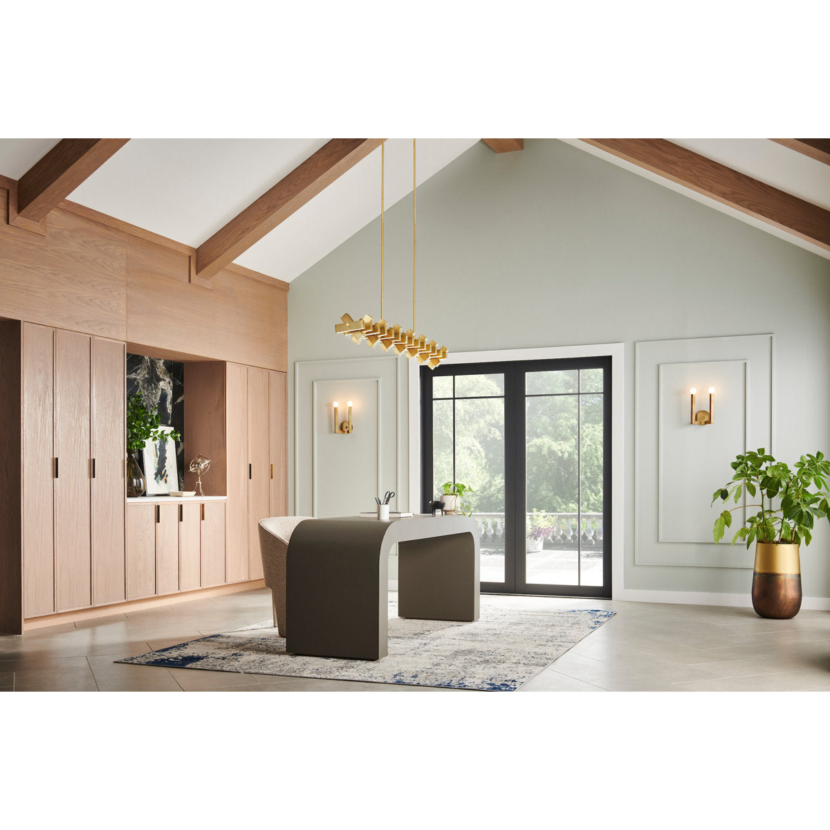 Stitch Steel Dimmable LED Chandelier