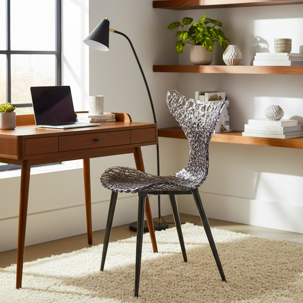 Stitch Wing Back Parsons Chair Dining Chair