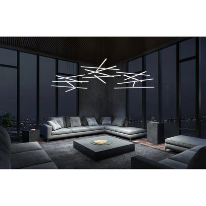 Stix 6 - Light LED Chandelier